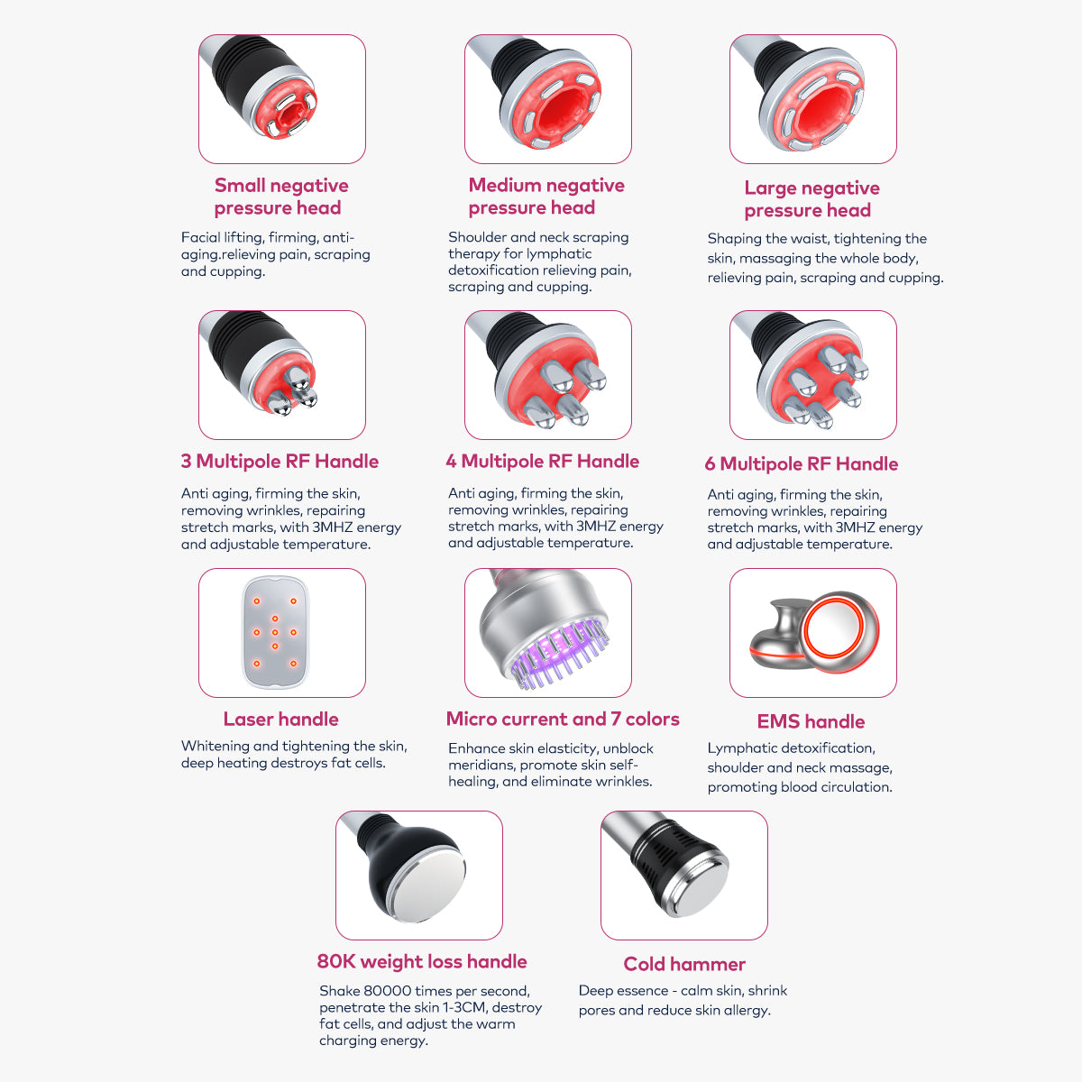 SQ154A Max – 11-i-1 enhet med 80K kavitation, laserplatta, RF och EMS