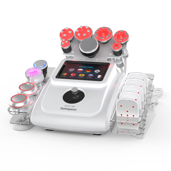 SQ154A Max – 11-i-1 enhet med 80K kavitation, laserplatta, RF och EMS