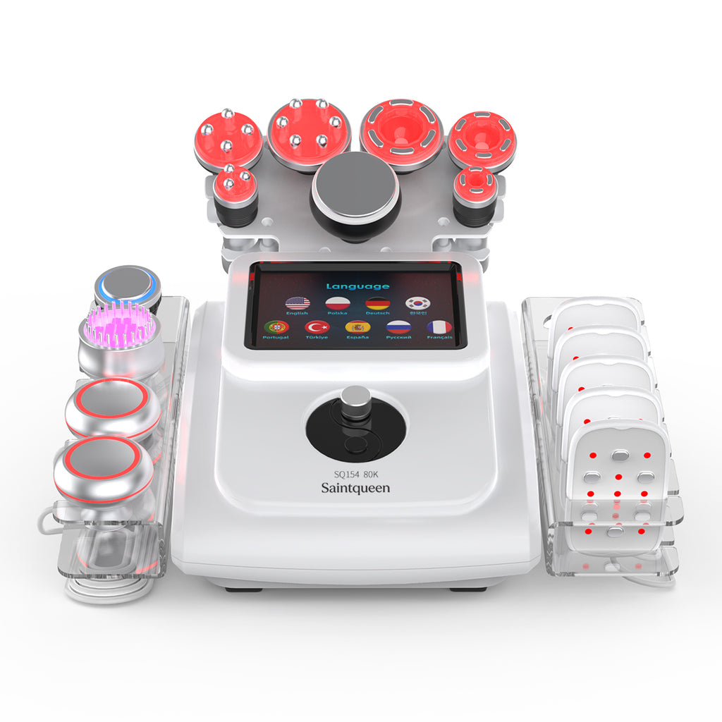 SQ154B Max – 11-i-1 enhet med 80K kavitation, RF, vakuum, laser och BIO-LED