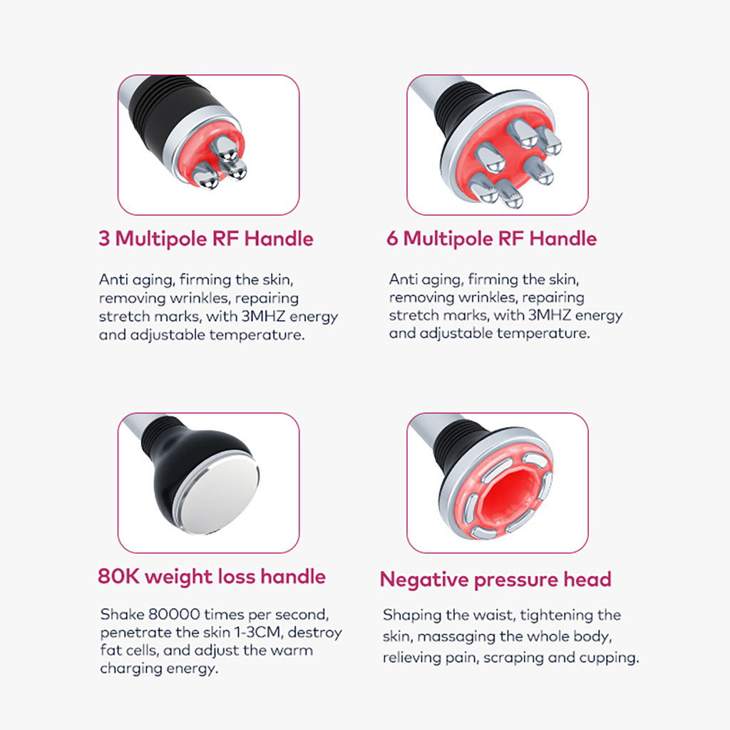 SQ149 Basic – 4-i-1 enhet med 80K kavitation, RF och vakuummassage