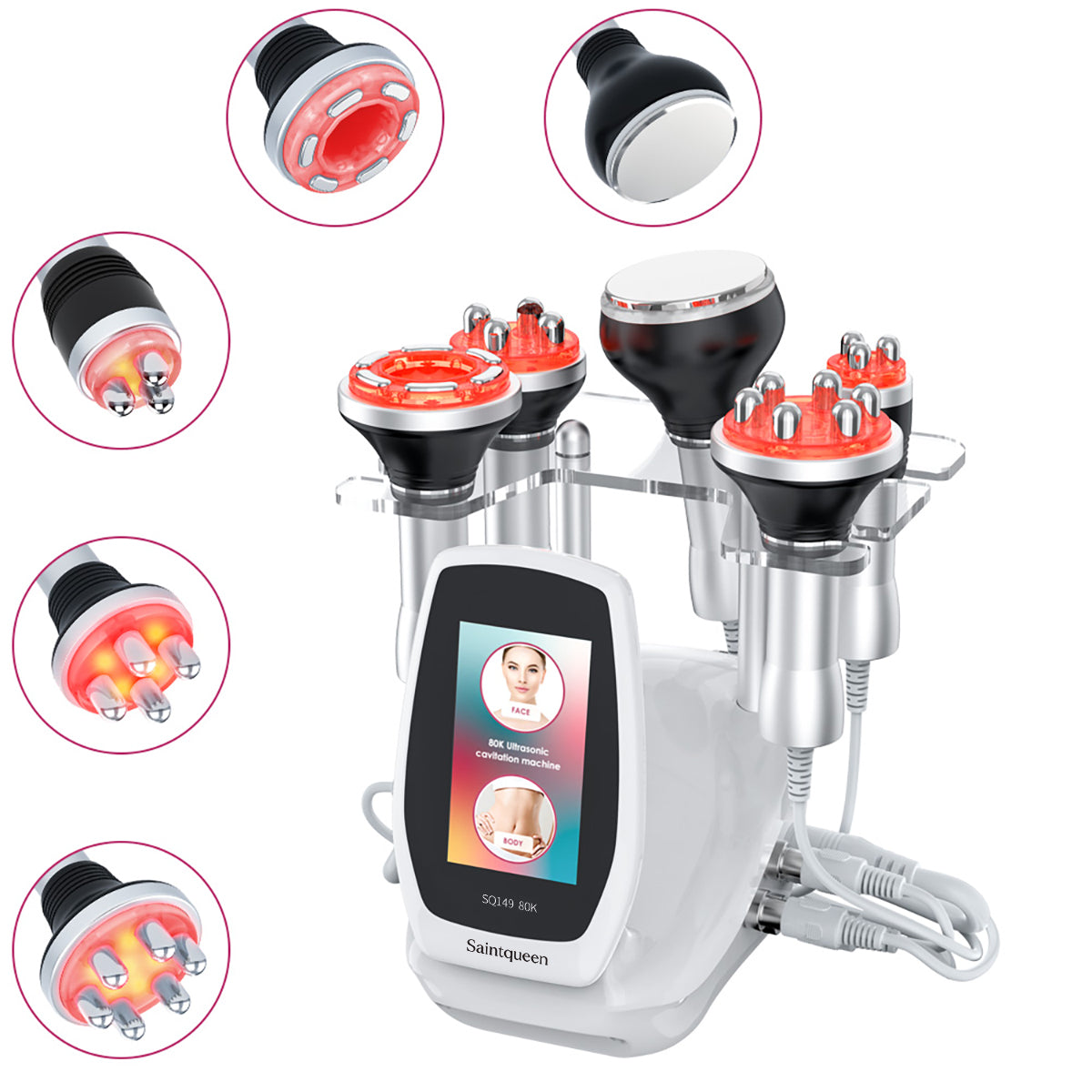 SQ149 Pro – 5-i-1 enhet med 80K kavitation, RF och vakuummassage