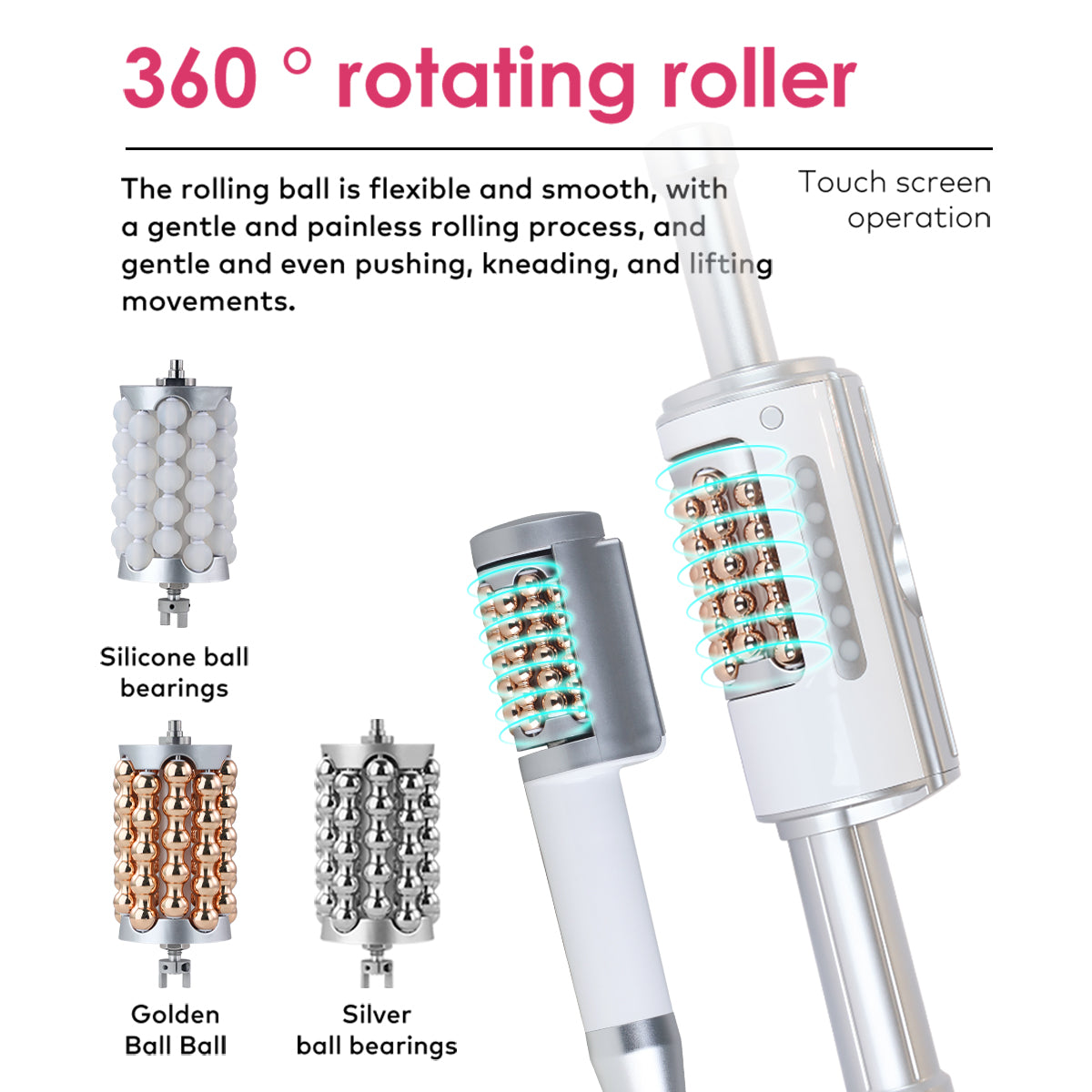 SQ160A – kroppsvårdsenhet med roterande kulor, mikrovibration och LED