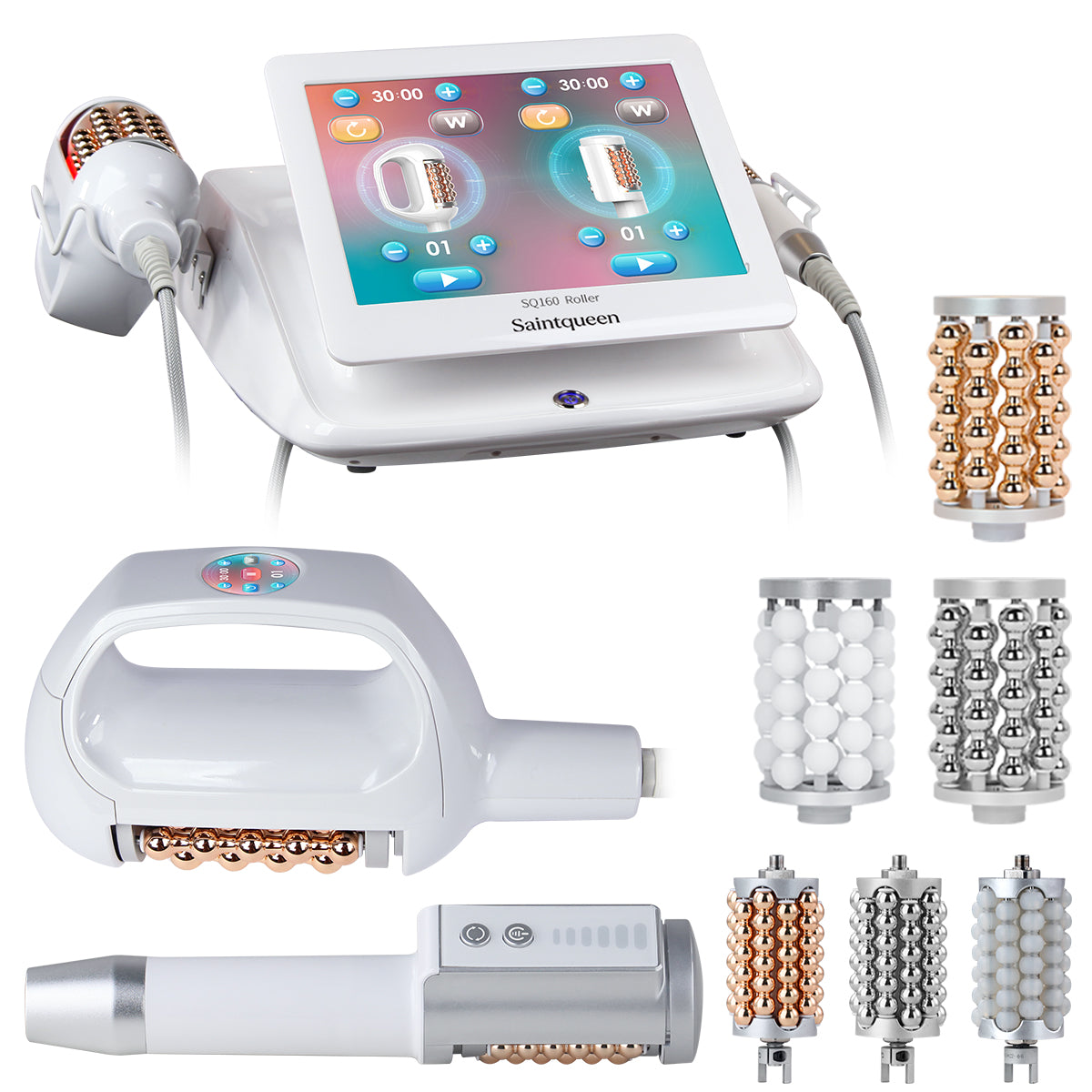 SQ160B – kroppsvårdsenhet med dubbla handtag och roterande mikrovibration Huvudsaklig produktbild