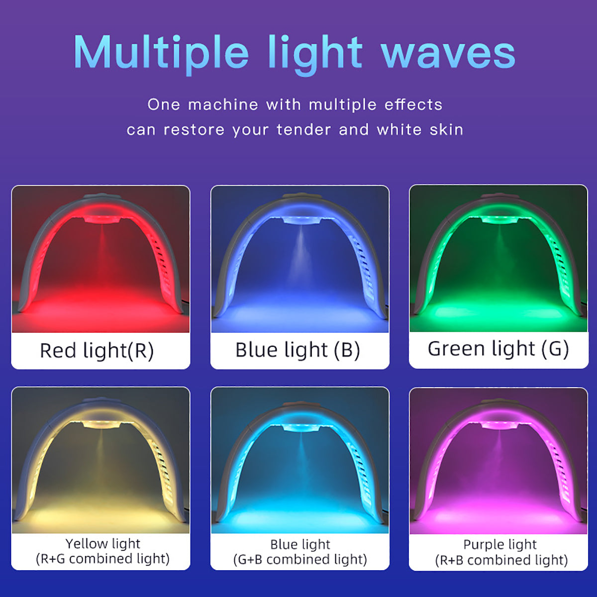SQ97 – LED-ljusenhet med 170 dioder, sju färger och ultraljudsspray