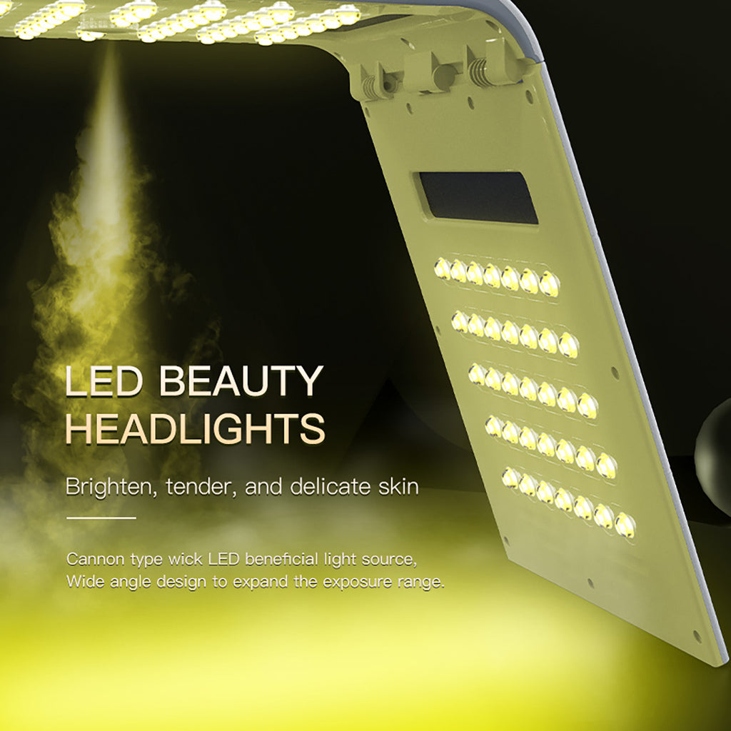 SQ125 – vikbar LED-ljusenhet med 117 dioder, sju färger, nanomist och värme
