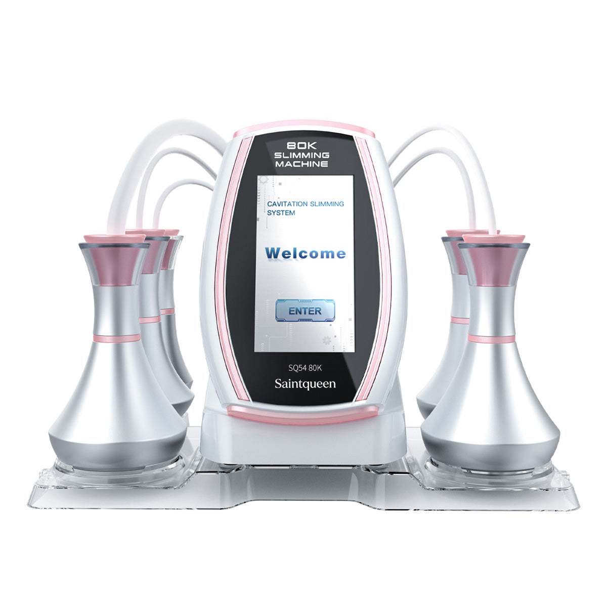 SQ54 Pro – 5-i-1 enhet med 80K kavitation, multipolär RF och vakuummassage