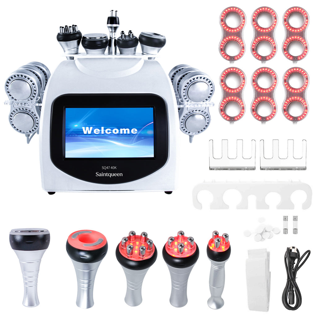 SQ47B Pro – 6-i-1 enhet med 40K kavitation, RF, vakuum, EMS och laser