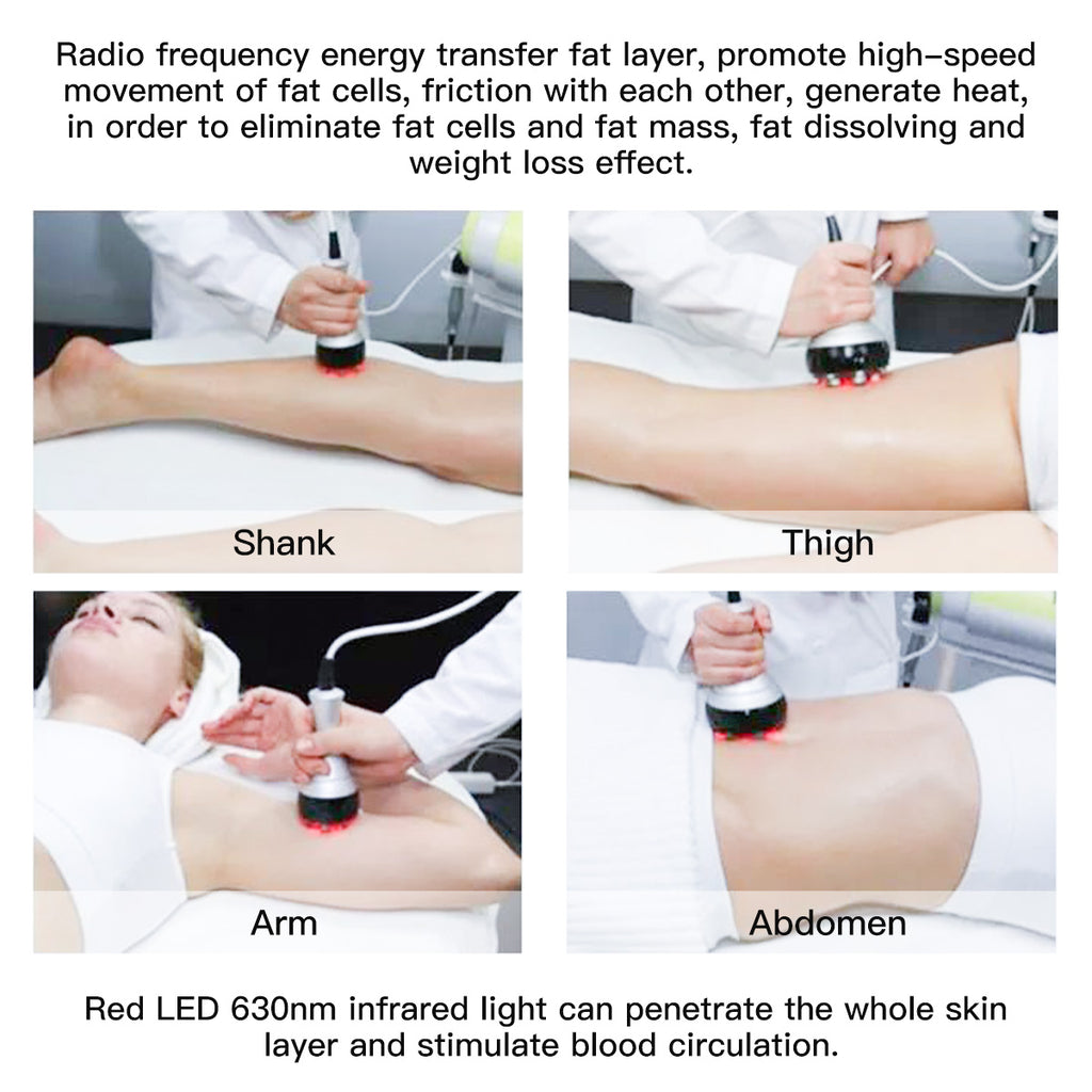 SQ47B Pro – 6-i-1 enhet med 40K kavitation, RF, vakuum, EMS och laser