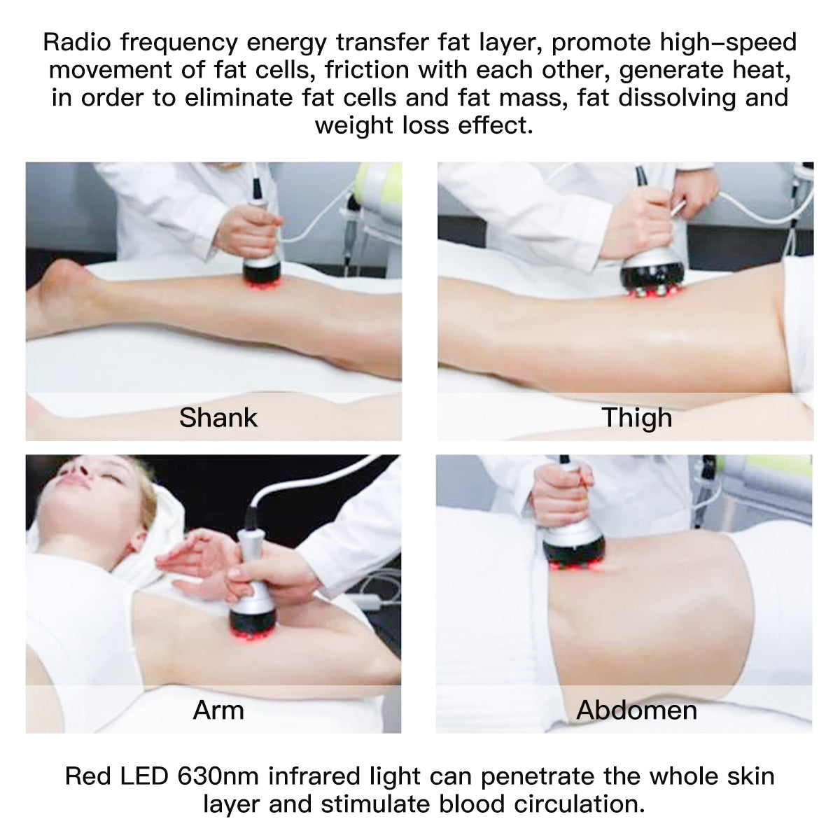 SQ47B Pro – 6-i-1 enhet med 40K kavitation, RF, vakuum, EMS och laser