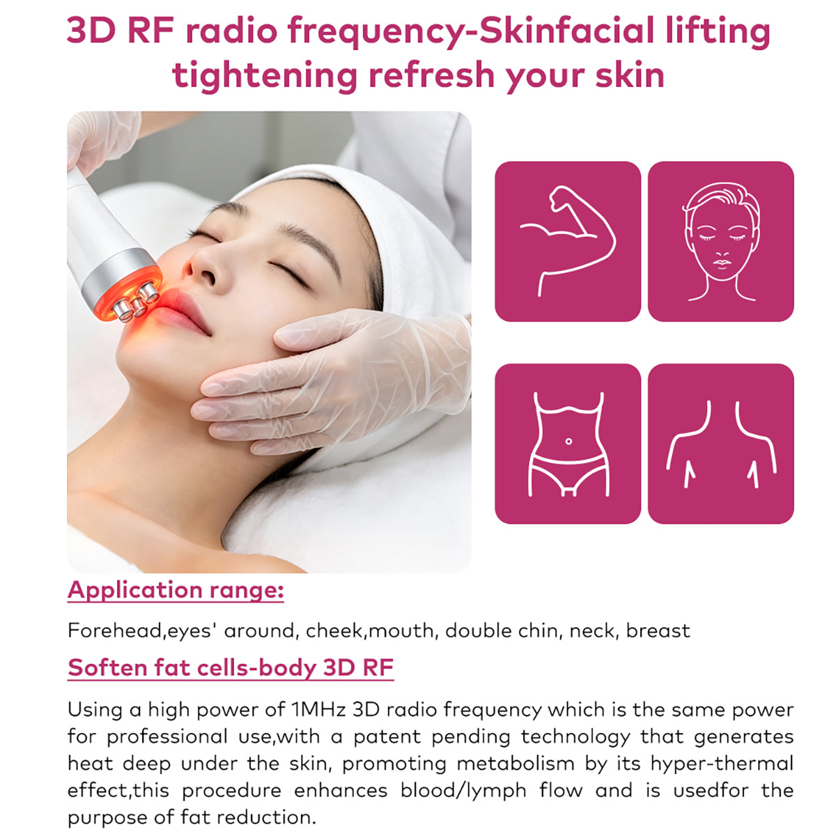 SQ169 Basic – 4-i-1 enhet med 40K kavitation, RF och vakuummassage