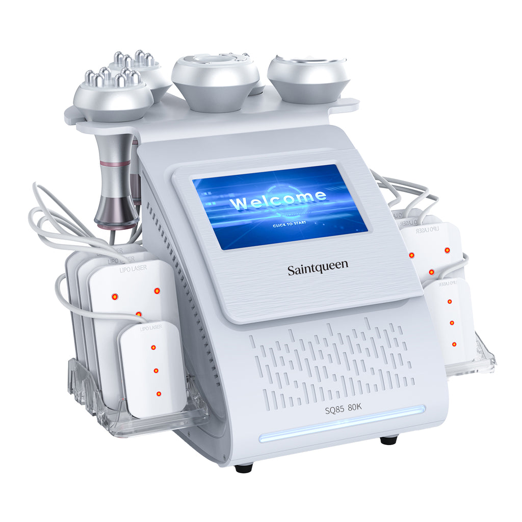 SQ85C Pro – 6-i-1 enhet med 80K kavitation, RF, laser och vakuummassage