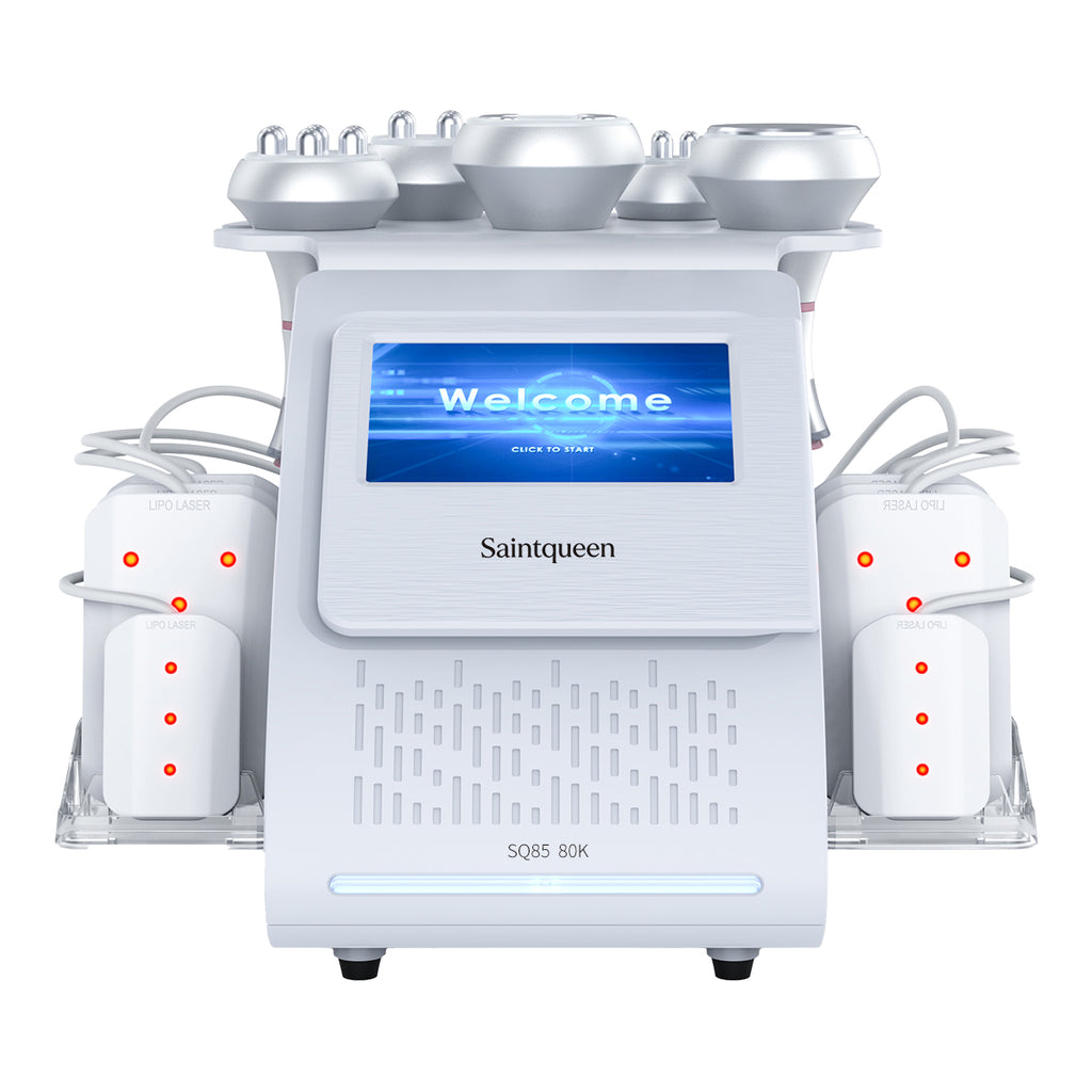 SQ85C Pro – 6-i-1 enhet med 80K kavitation, RF, laser och vakuummassage