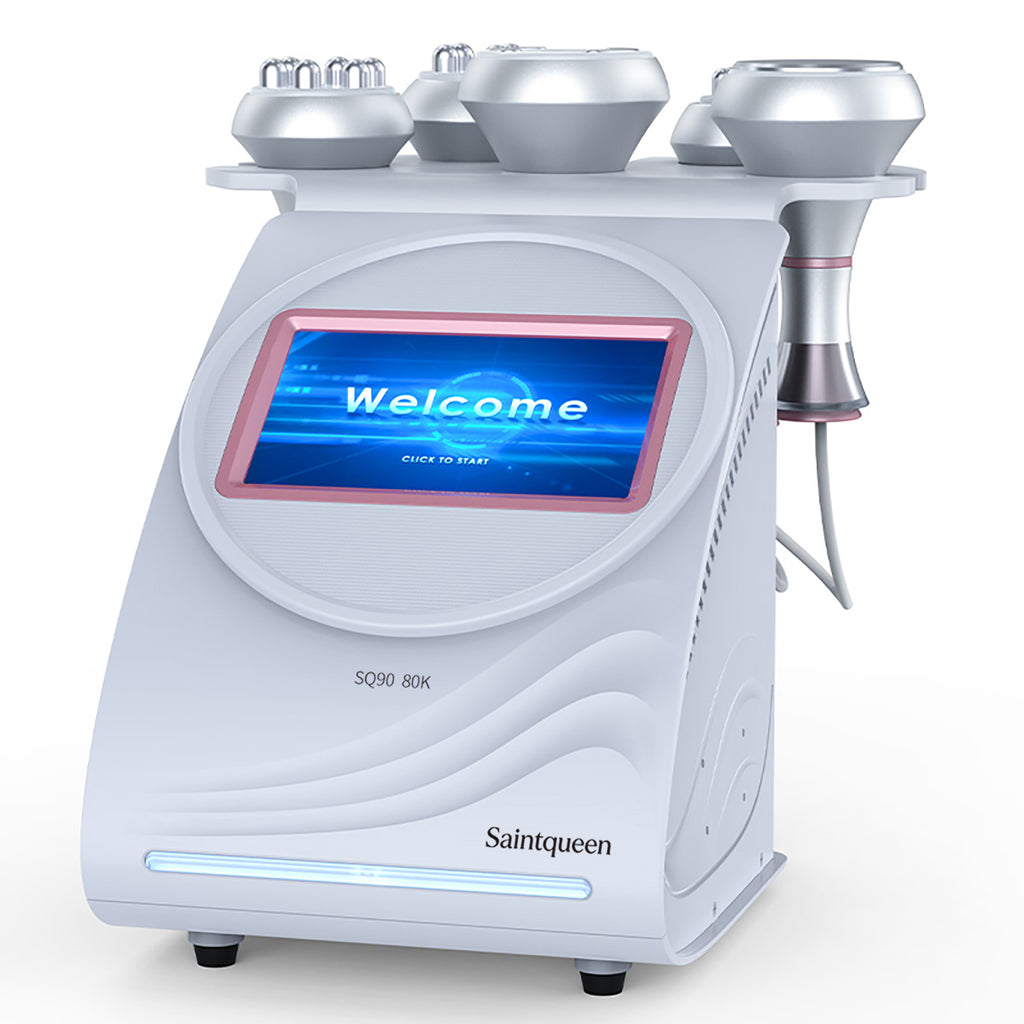 SQ90A Pro – 5-i-1 enhet med 80K kavitation, 3/4/6-polig RF och vakuummassage
