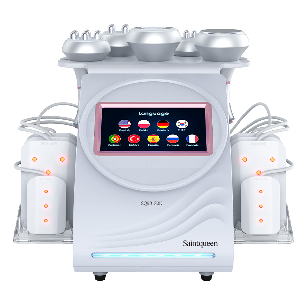 SQ90C Pro – 6-i-1 enhet med 80K kavitation, RF, vakuummassage och laser