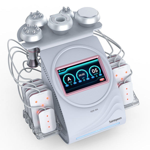 SQ90C Pro – 6-i-1 enhet med 80K kavitation, RF, vakuummassage och laser