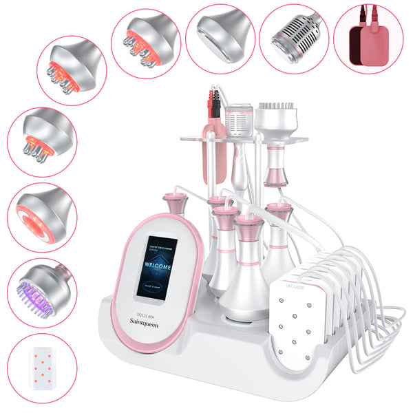 SQ121C Plus – 9-i-1 enhet med 80K kavitation, laser, RF, vakuum och BIO-LED