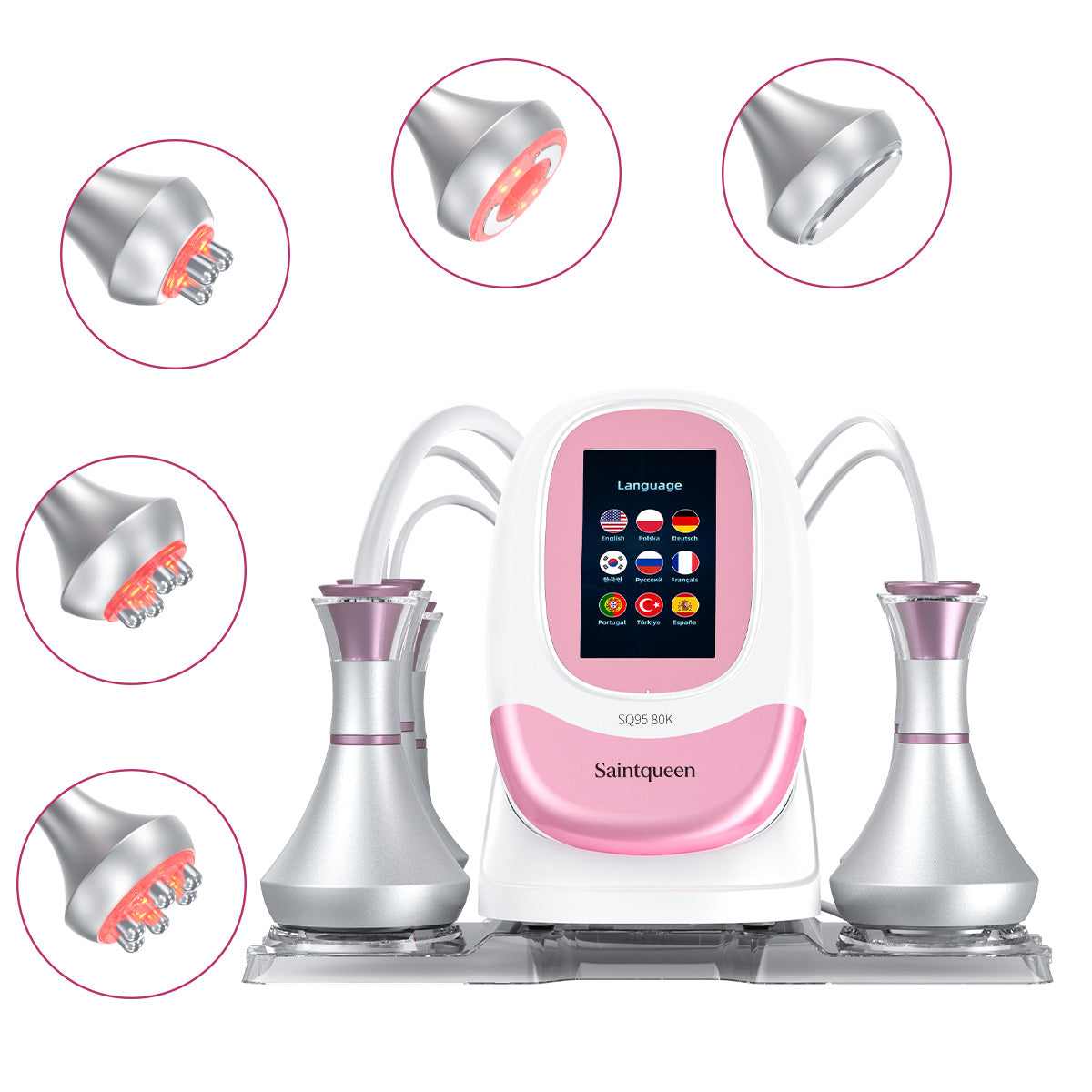 SQ95A Pro – 5-i-1 enhet med 80K kavitation, RF och vakuummassage Huvudsaklig produktbild