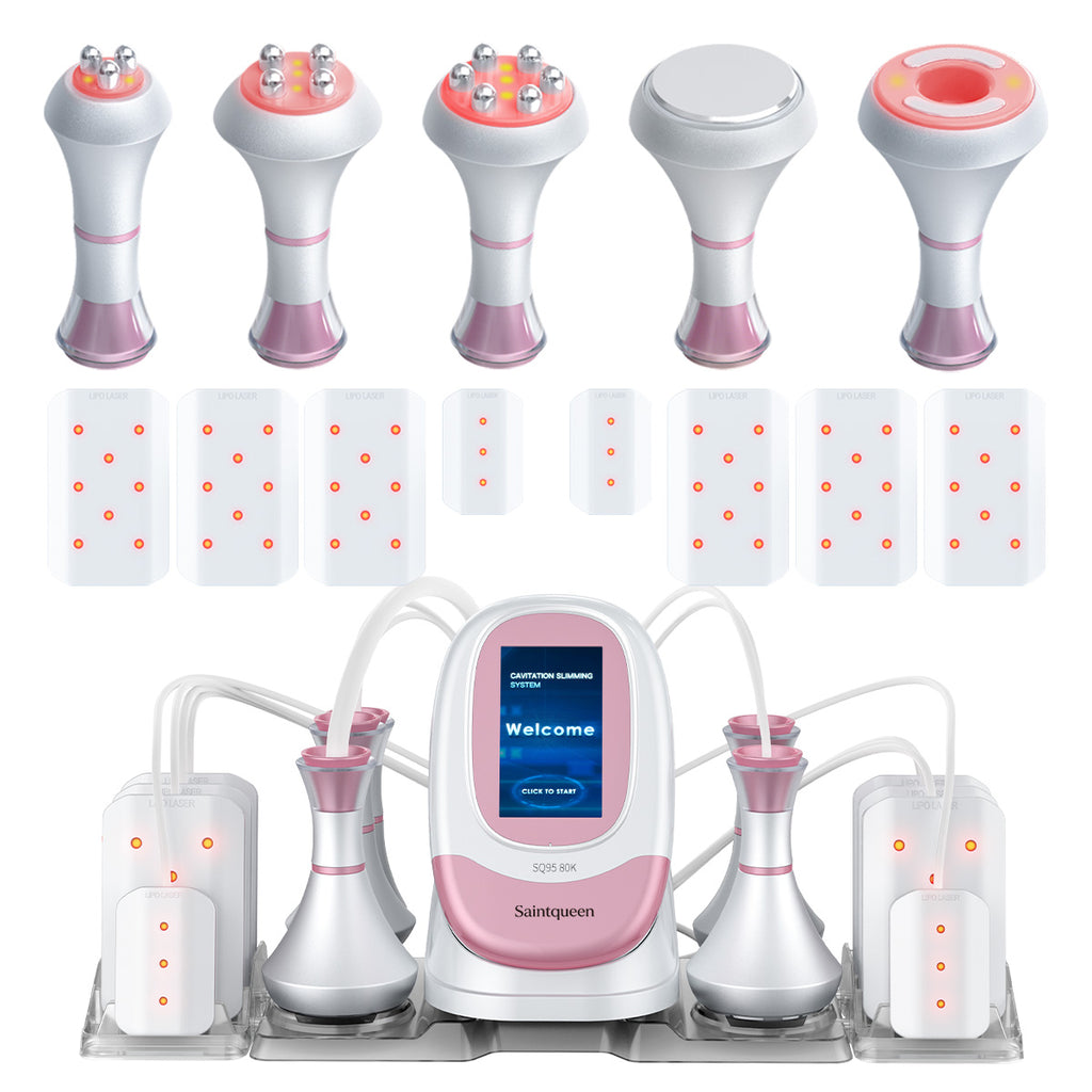 SQ95C Pro – 6-i-1 enhet med 80K kavitation, RF, vakuum och laser