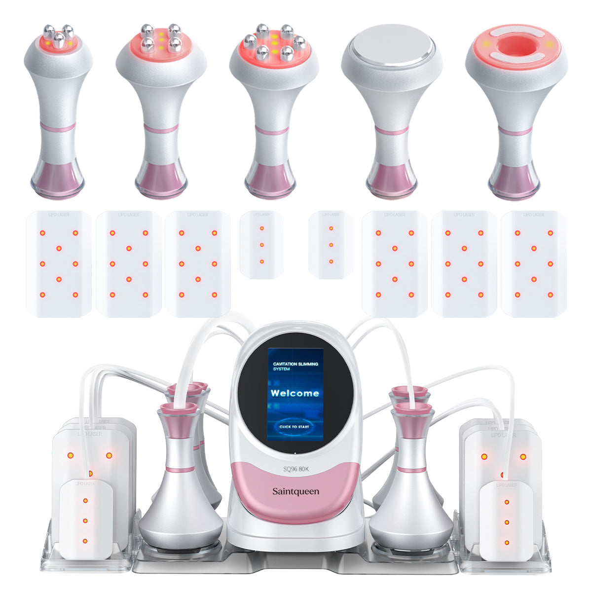 SQ96 Pro 6-i-1-kavitationsapparat med 80K och laserplattor