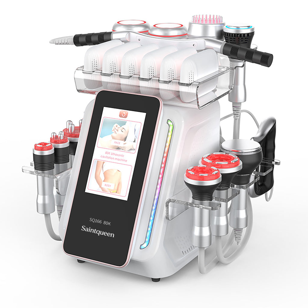 SQ166 Ultra – salongsenhet med 80K kavitation, RF, vakuum och EMS-laserplatta
