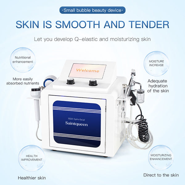 SQ15 Aqua Plus 7-i-1 hydrofacialapparat med pekskärm