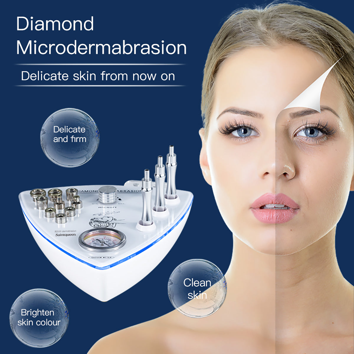 SQ110B diamantmikrodermabrasion med vakuummätare